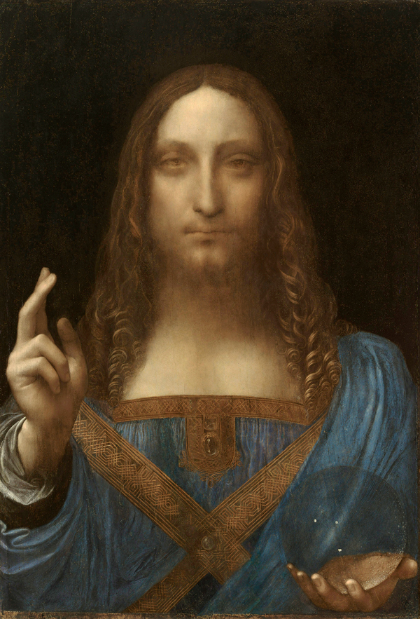 russian oligarch jolts the art world Leonardo da Vinci Salvator Mundi c.1500 oil on walnut 45.4 × 65.6 cm