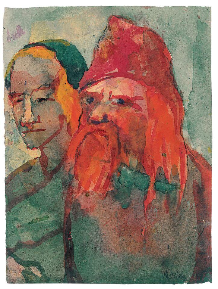 nmil nolde old peasant couple 1942